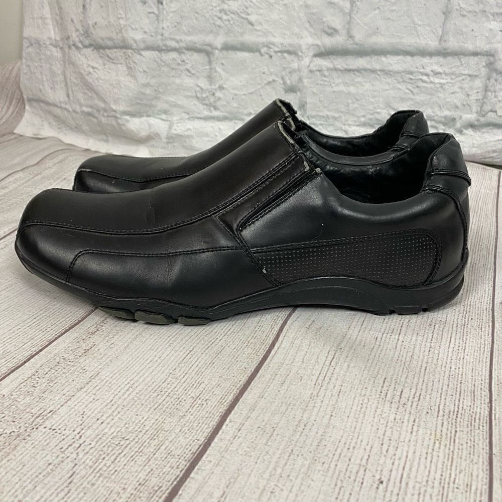 Call it spring slip on black casual shoes men sz 10.5